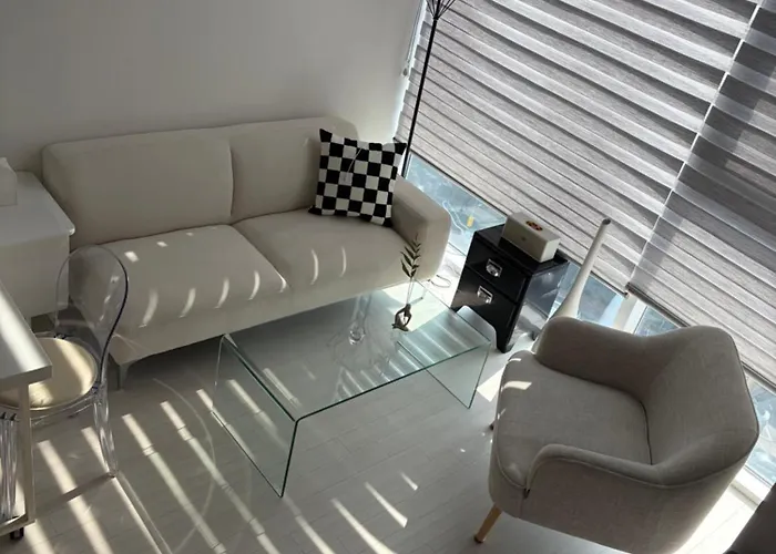 Open3-hongik Hapjeong Station 2 Minutes-luxury Style-panoramic River View-queen Bed For 2 People-comfortable Sofa Interior Сеул