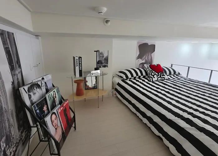 Open3-hongik Hapjeong Station 2 Minutes-luxury Style-panoramic River View-queen Bed For 2 People-comfortable Sofa Interior * Сеул